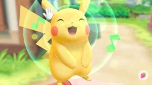 Pikachu smiling