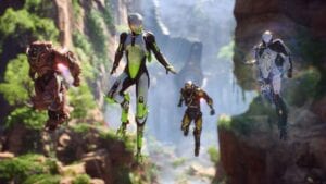 Anthem characters flying