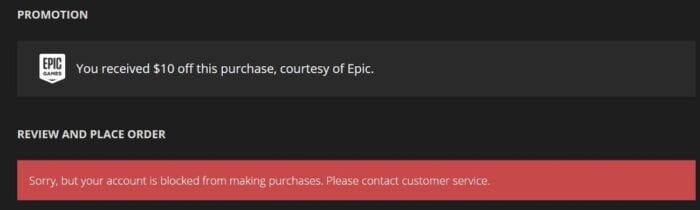 Epic Games Store Has Cheap Games But Will Block Your Account If You Buy Too Many Account Blocked From Making Purchases Fortnite Site Www.epicgames.com Account Blocked From Making Purchases Fortnite Site Www.epicgames.com Epic Games Store Has Cheap Games But Will Block Your Account If You Buy Too Many