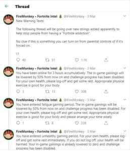 Fortnite Data Miners Find 'Anti-Addiction' Measures In Game Files