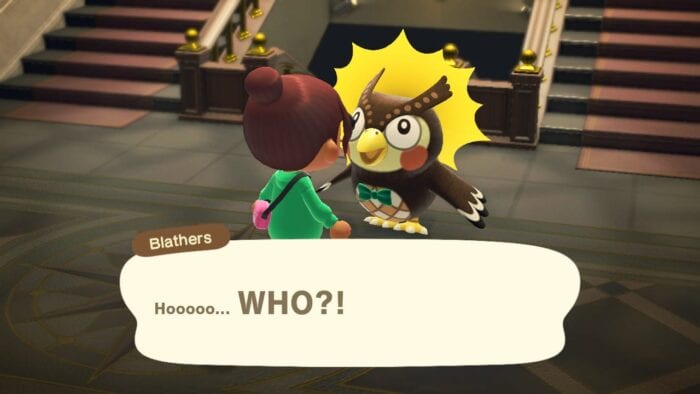 Blathers in animal crossing