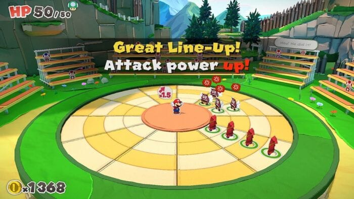 Combat in Paper Mario