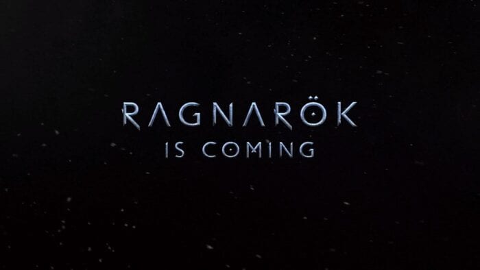 Text reading Ragnarok is Coming