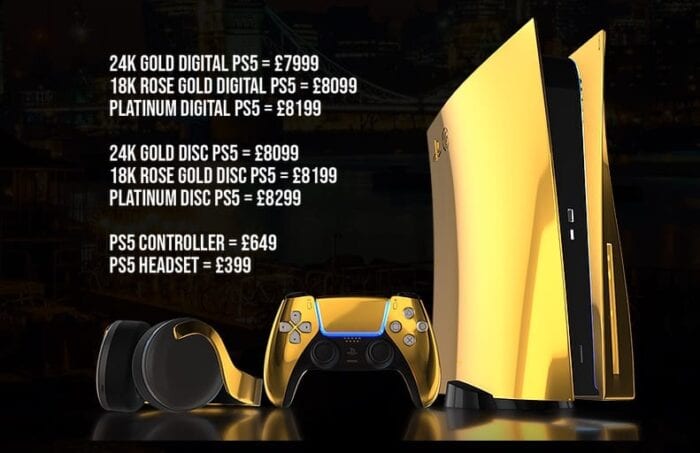 24K Gold PlayStation 5 Gets Price Point Before Actual PS5