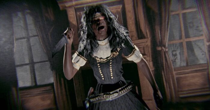 Red Dead character in Halloween costume