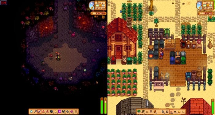 split screen co-op in Stardew Valley