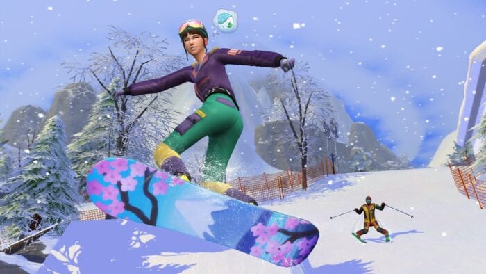 Screenshot from Sims Snowy Escape