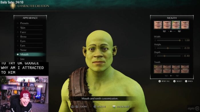 shrek in demon's souls