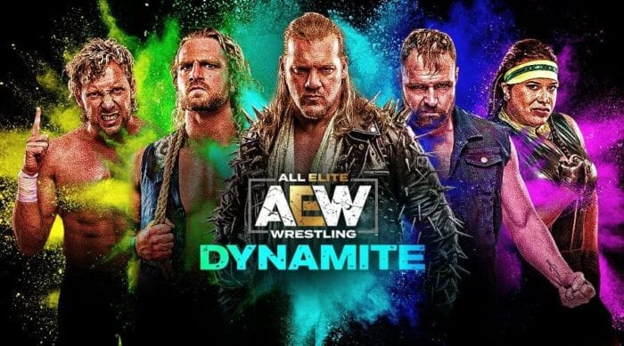 An AEW Dynamite image starring various wrestlers