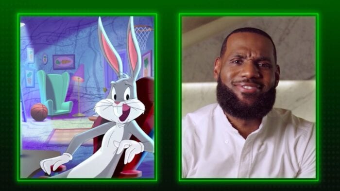 bugs bunny and lebron james in ad for space jam game