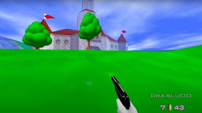 GoldenEye 007: Mario 64 Peach's Castle Mod Gameplay 