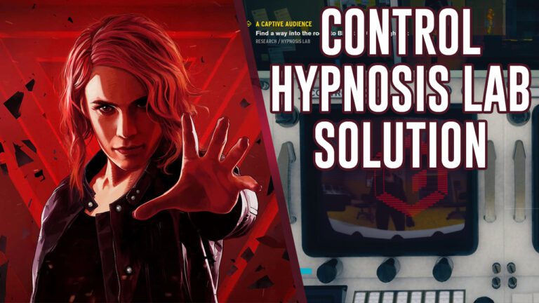 Control Guide: How To Solve The Hypnosis Lab Puzzle