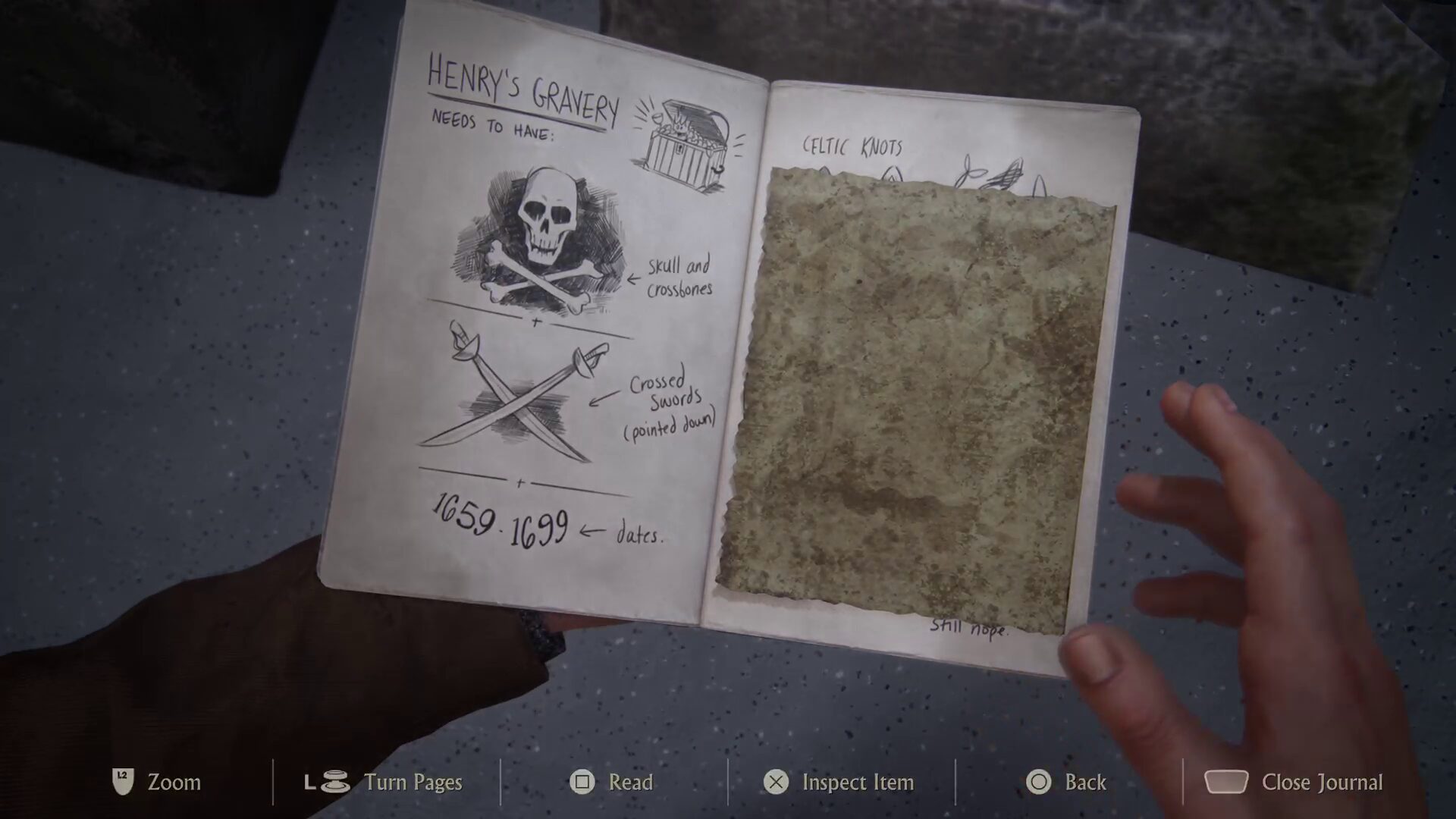 Uncharted 4 graveyard puzzle