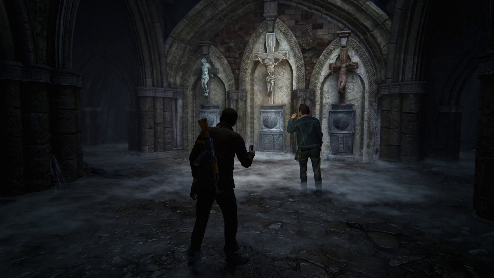 Uncharted 4 crucifix light puzzle (4)