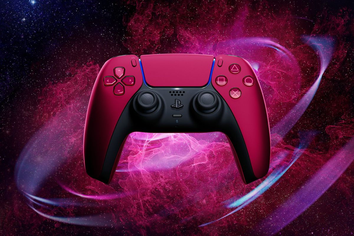 valentine's day gamer gifts ps5 cosmic red dualsense