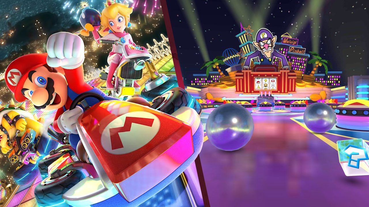 mario kart 8 deluxe waluigi pinball